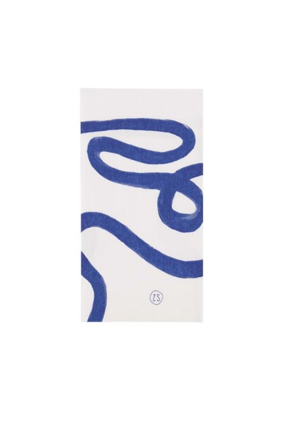 Koken & Tafelen Zusss | Zusss Servetten Aquarel Streep 11X20Cm Wit