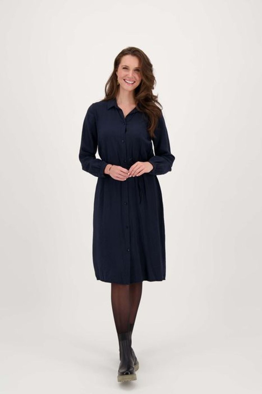 Kleding Zusss | Zusss Overhemdjurk Donkerblauw