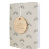 Baby Zusss | Zusss Wenskaart Met Houten Tag Klein Zonnetje Zand