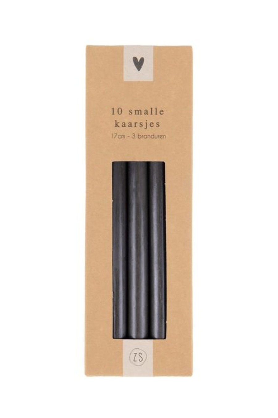 In Huis Zusss | Zusss Doosje Met 10 Smalle Kaarsjes 17Cm Zwart