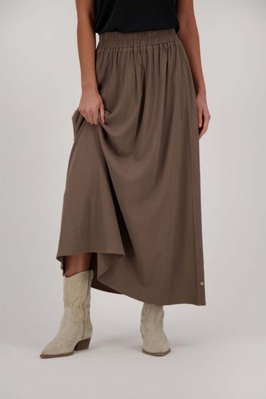 Kleding Zusss | Zusss Lange Rok Leem