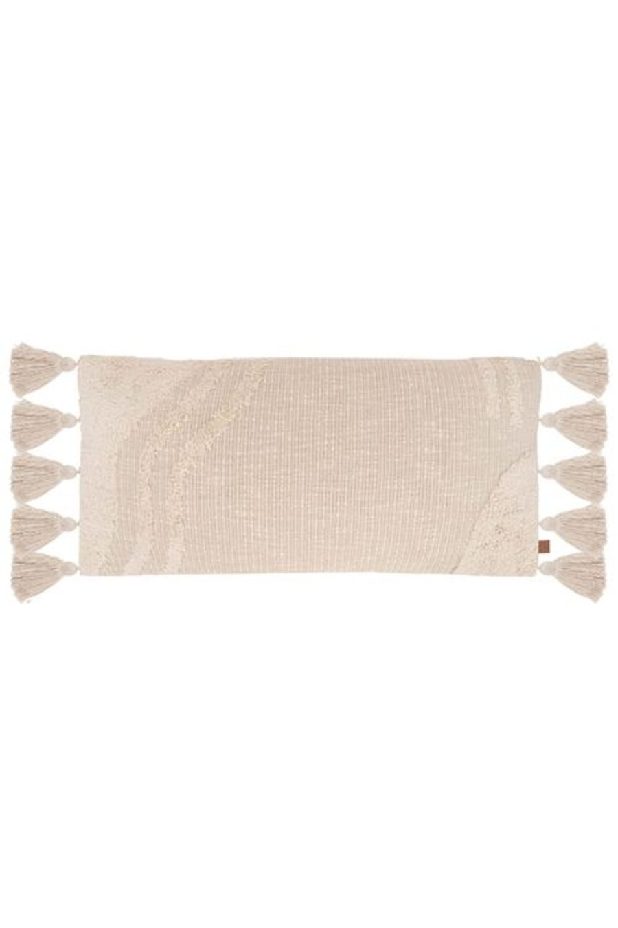 In Huis Zusss | Zusss Grof Geweven Kussen Organische Print 80X35Cm Off White