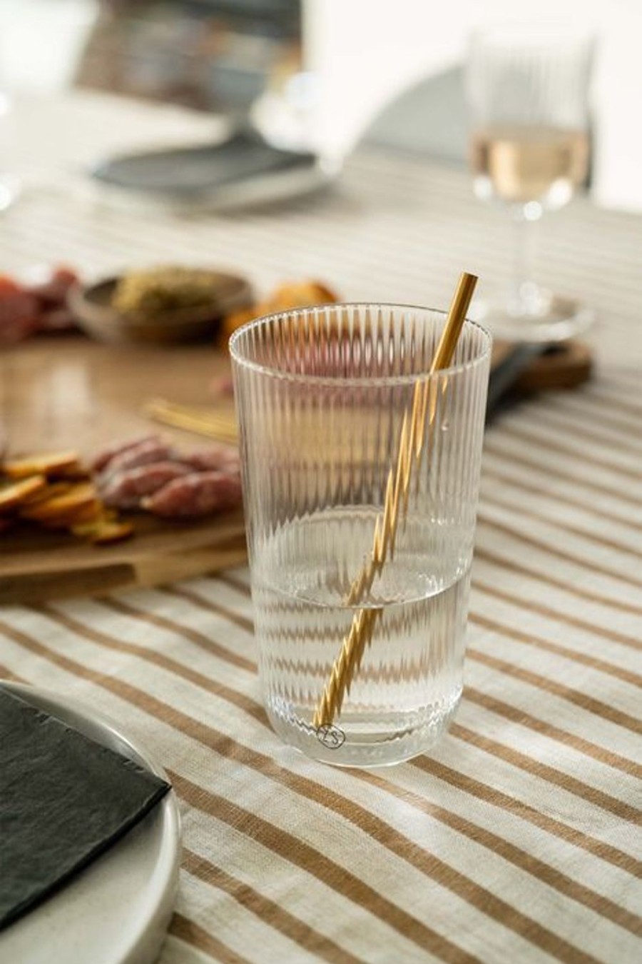 Koken & Tafelen Zusss | Zusss Longdrink Glas Met Ribbels