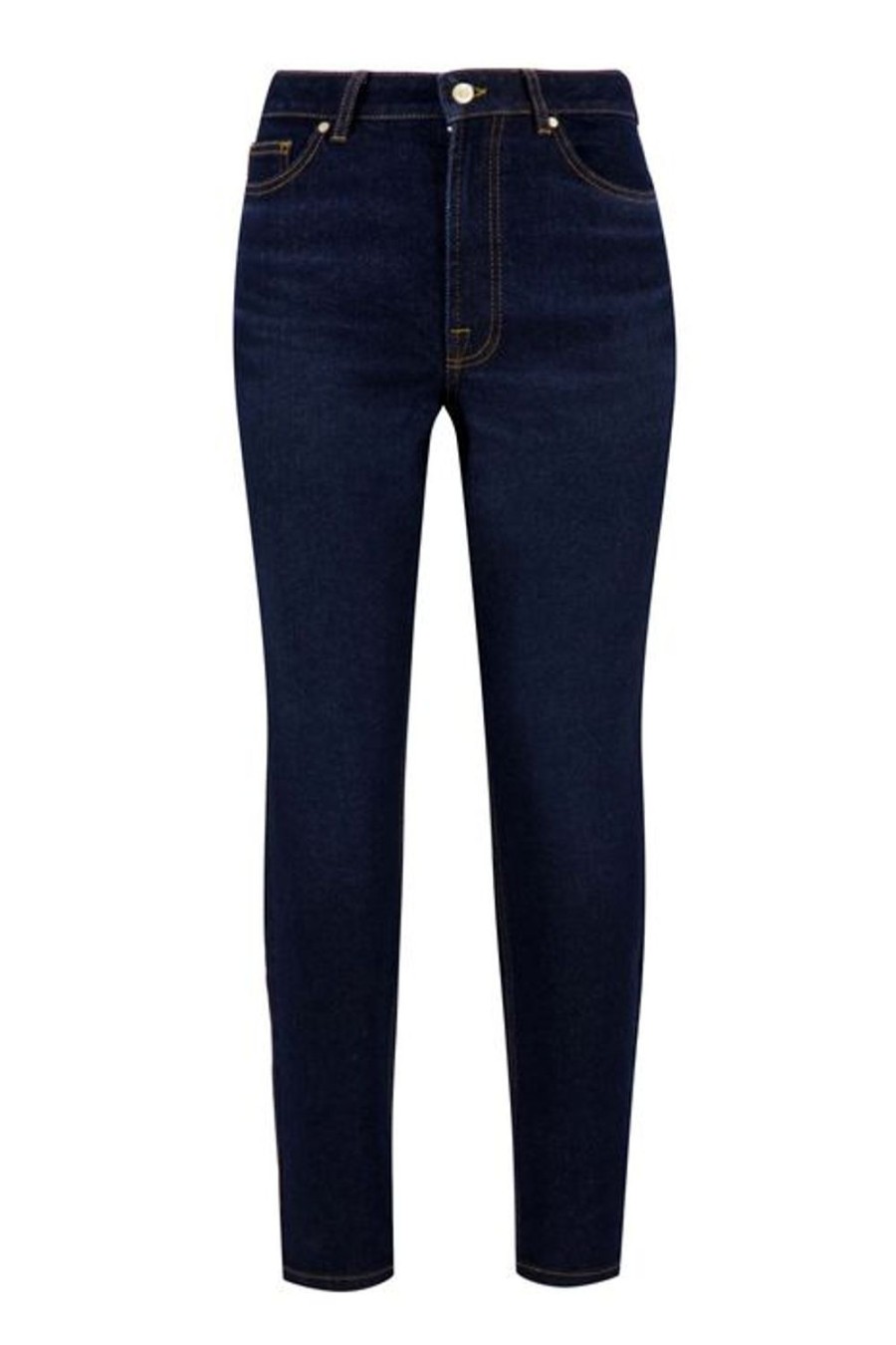Kleding Zusss | Zusss Trendy Mom Jeans Donkerblauw