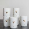 Koken & Tafelen Zusss | Zusss Koffiemok Goud Hartje (Set Van 6)