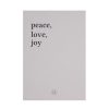 Feest & Bureau Zusss | Zusss Kaart Peace Love Joy Zand
