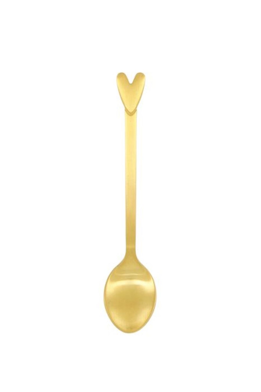 Koken & Tafelen Zusss | Zusss Set Van 4 Lepeltjes Hartje Goud