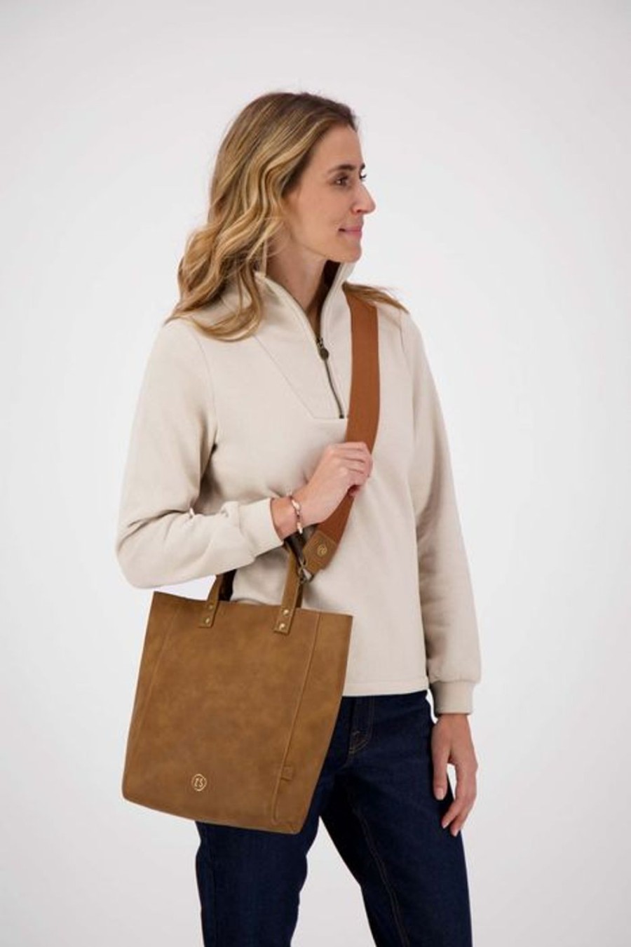 Tassen Zusss | Zusss Shopper Cognac