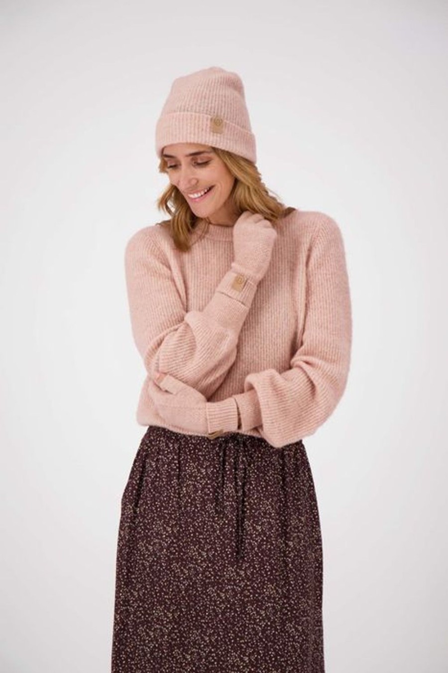 Kleding Zusss | Zusss Gebreide Muts Oudroze