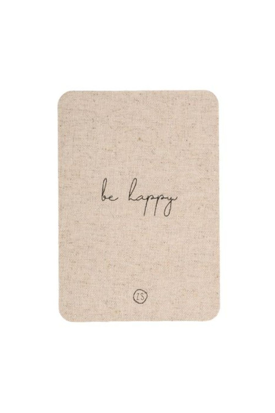 Feest & Bureau Zusss | Zusss Linnen Kaart Met Envelop Be Happy