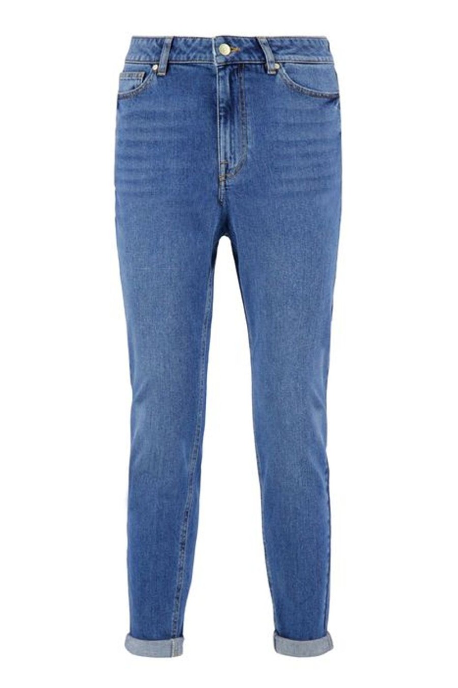 Kleding Zusss | Zusss Trendy Mom Jeans Midden Blauw