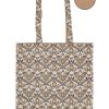 Tassen Zusss | Zusss Katoenen Shopper Met Print Lichtbruin