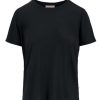 Kleding Zusss | Zusss T-Shirt Met Ronde Hals Zwart