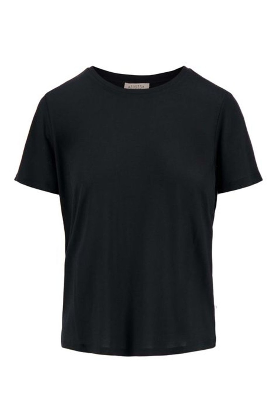 Kleding Zusss | Zusss T-Shirt Met Ronde Hals Zwart