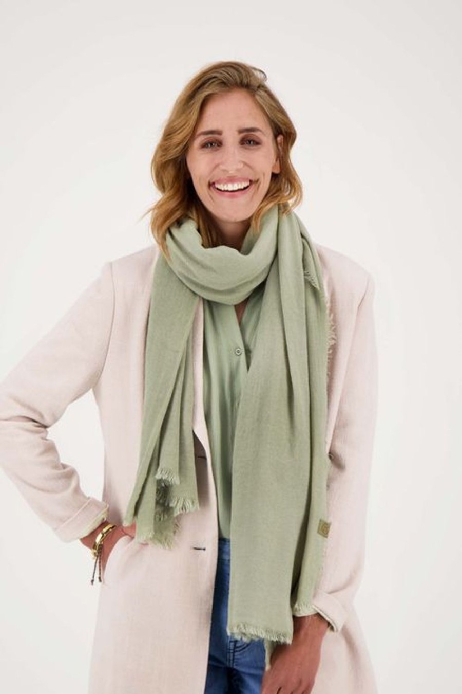 Kleding Zusss | Zusss Sjaal Saliegroen Saligroen