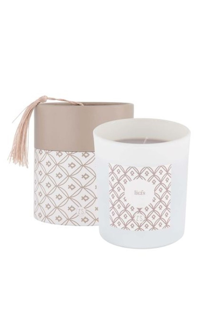 In Huis Zusss | Zusss Luxe Geurkaars In Koker Bloemig Off White