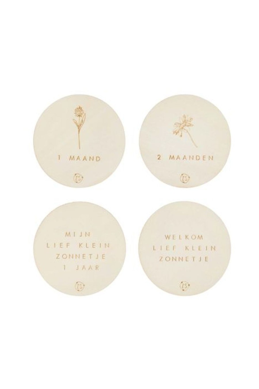 Baby Zusss | Zusss Houten Mijlpaalkaartjes In Zakje