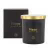 In Huis Zusss | Zusss Geurkaars In Glas Schone Was Happy Zwart