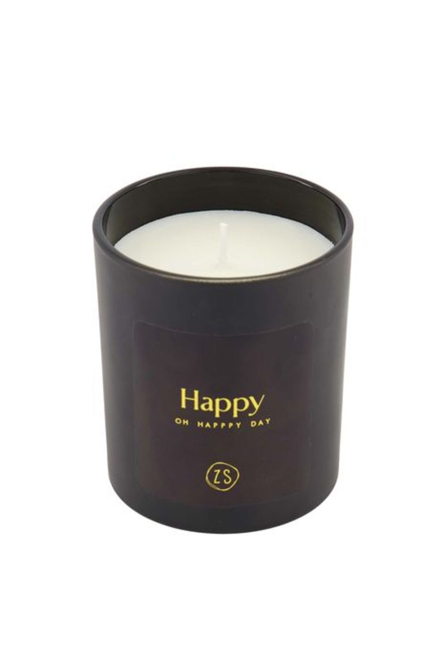 In Huis Zusss | Zusss Geurkaars In Glas Schone Was Happy Zwart