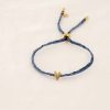 Mooimakers Zusss | Zusss Touw Armbandje Met Hartje Donkerblauw