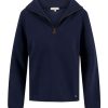 Kleding Zusss | Zusss Sweater Met Ritssluiting Donkerblauw