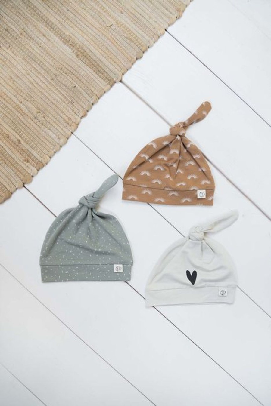 Baby Zusss | Zusss Babymutsje Hartje Zand Naturel
