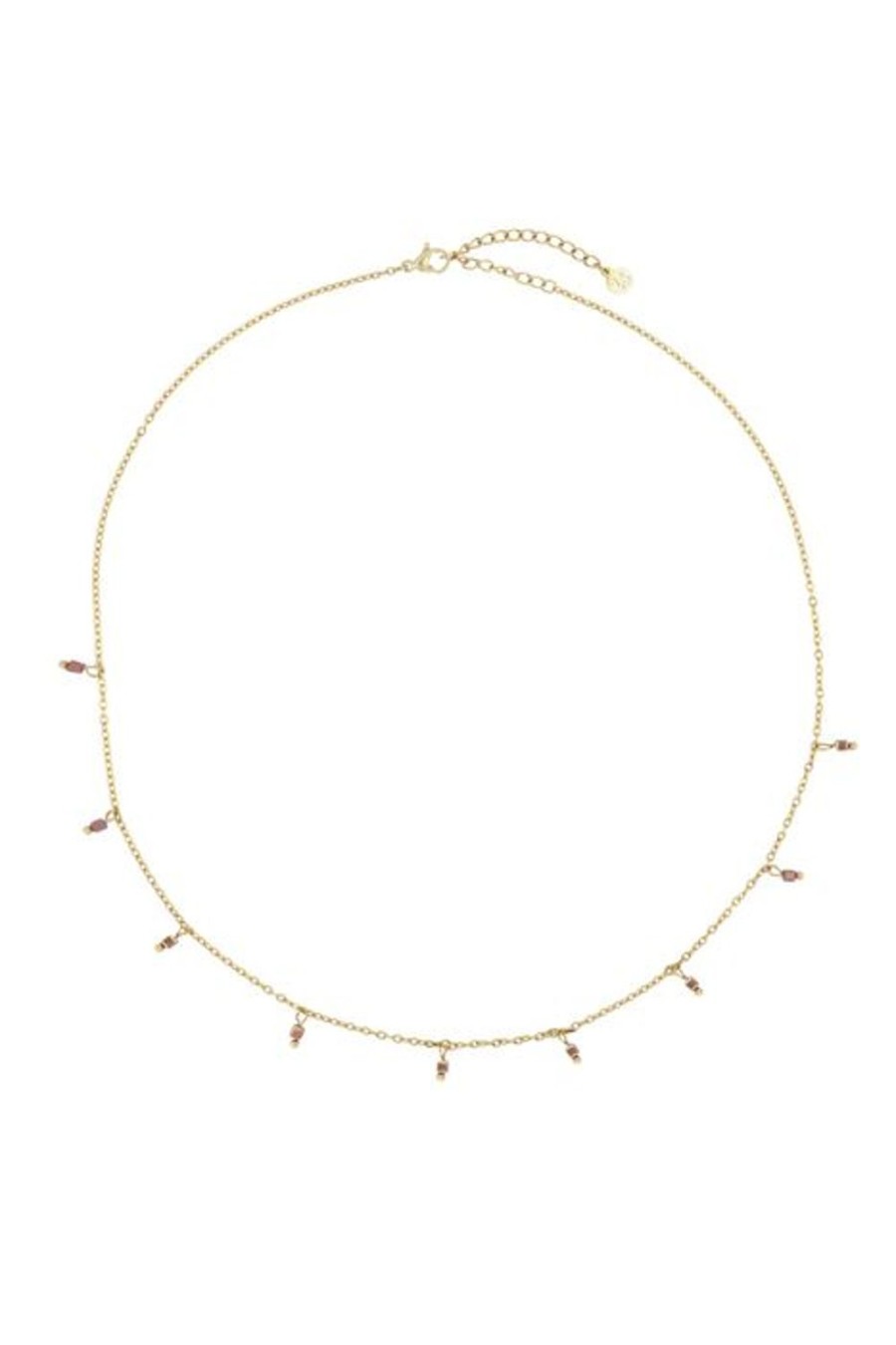 Mooimakers Zusss | Zusss Ketting Met Steentjes Amber