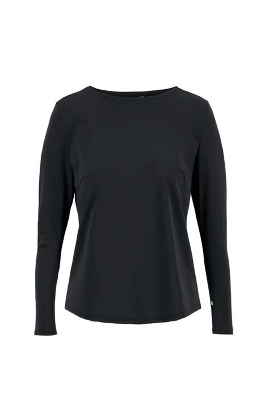 Kleding Zusss | Zusss Travel Top Met Boothals Zwart
