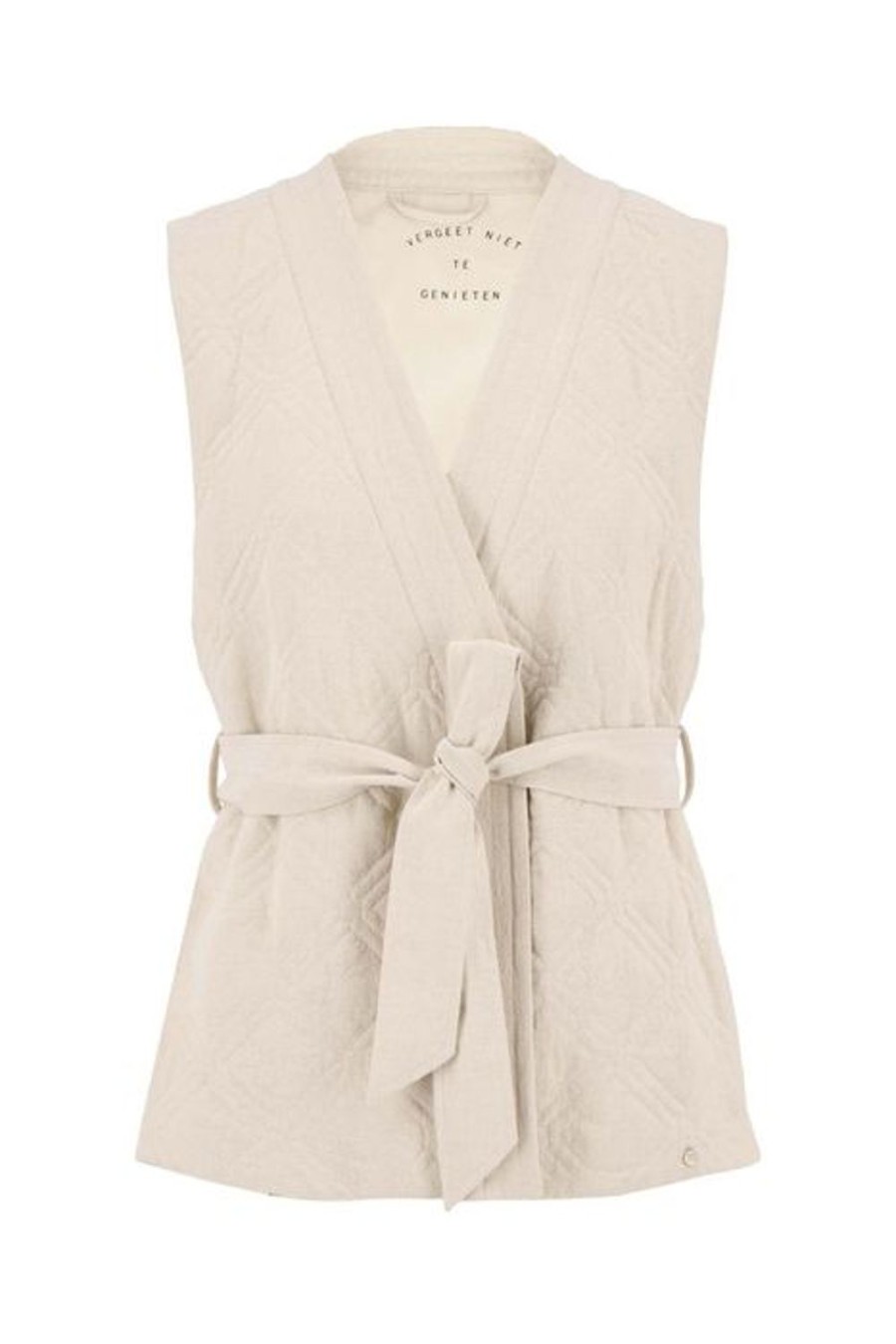 Kleding Zusss | Zusss Gewatteerde Bodywarmer Zand