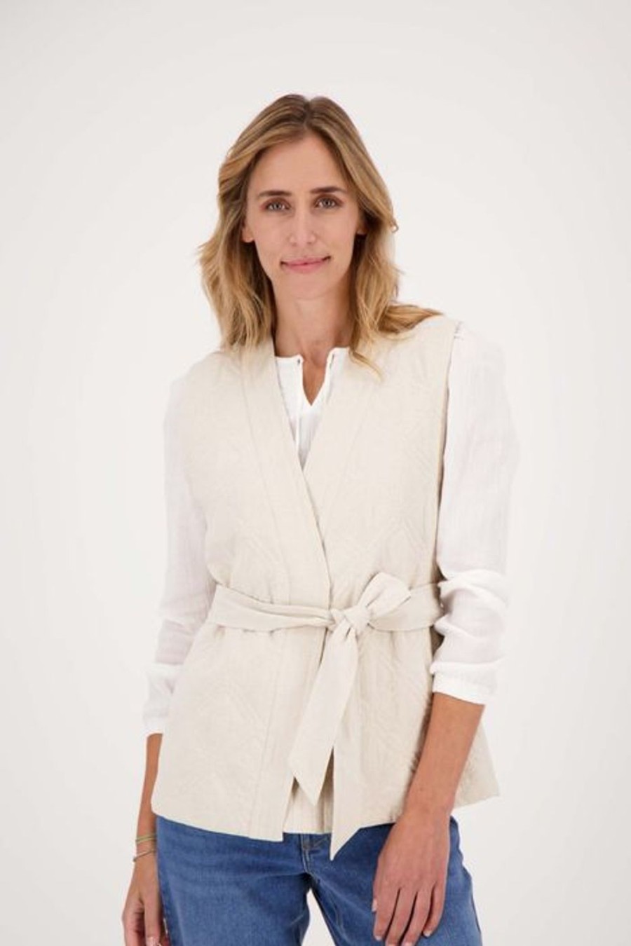 Kleding Zusss | Zusss Gewatteerde Bodywarmer Zand