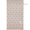 Bad & Bed Zusss | Zusss Gastendoekje Mozaiek 30X55Cm Off White/Leem