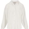 Kleding Zusss | Zusss Blouse Met Wijde Mouwen Wit