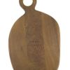 Koken & Tafelen Zusss | Zusss Houten Serveerplank Borrel Je Mee 39,5X25Cm Donkerbruin