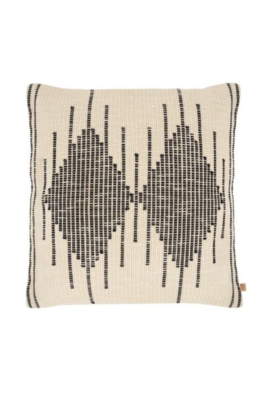 In Huis Zusss | Zusss Grof Geweven Kussen 60X60Cm Antracietgrijs/Off White