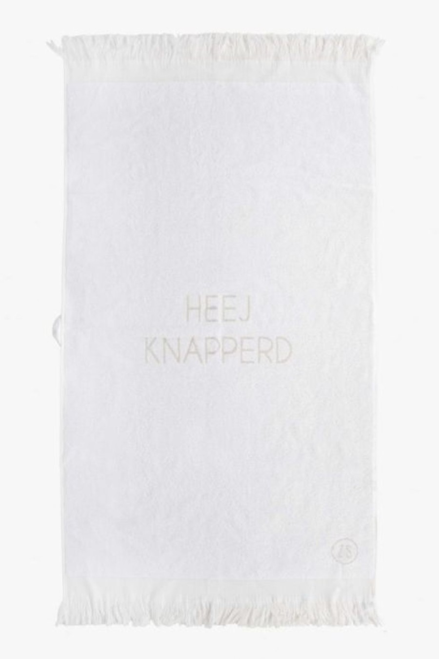 Bad & Bed Zusss | Zusss Badhanddoek Heej Knapperd 60X115Cm Wit/Zand