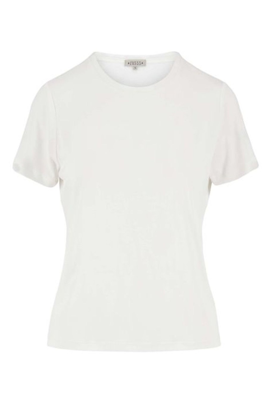 Kleding Zusss | Zusss T-Shirt Met Ronde Hals Wit