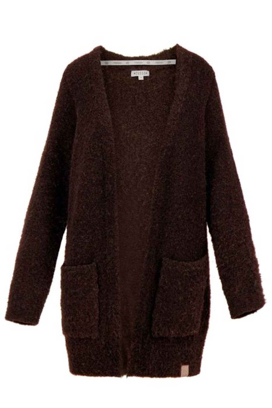 Kleding Zusss | Zusss Gebreid Vest Chocoladebruin Chocolade Bruin