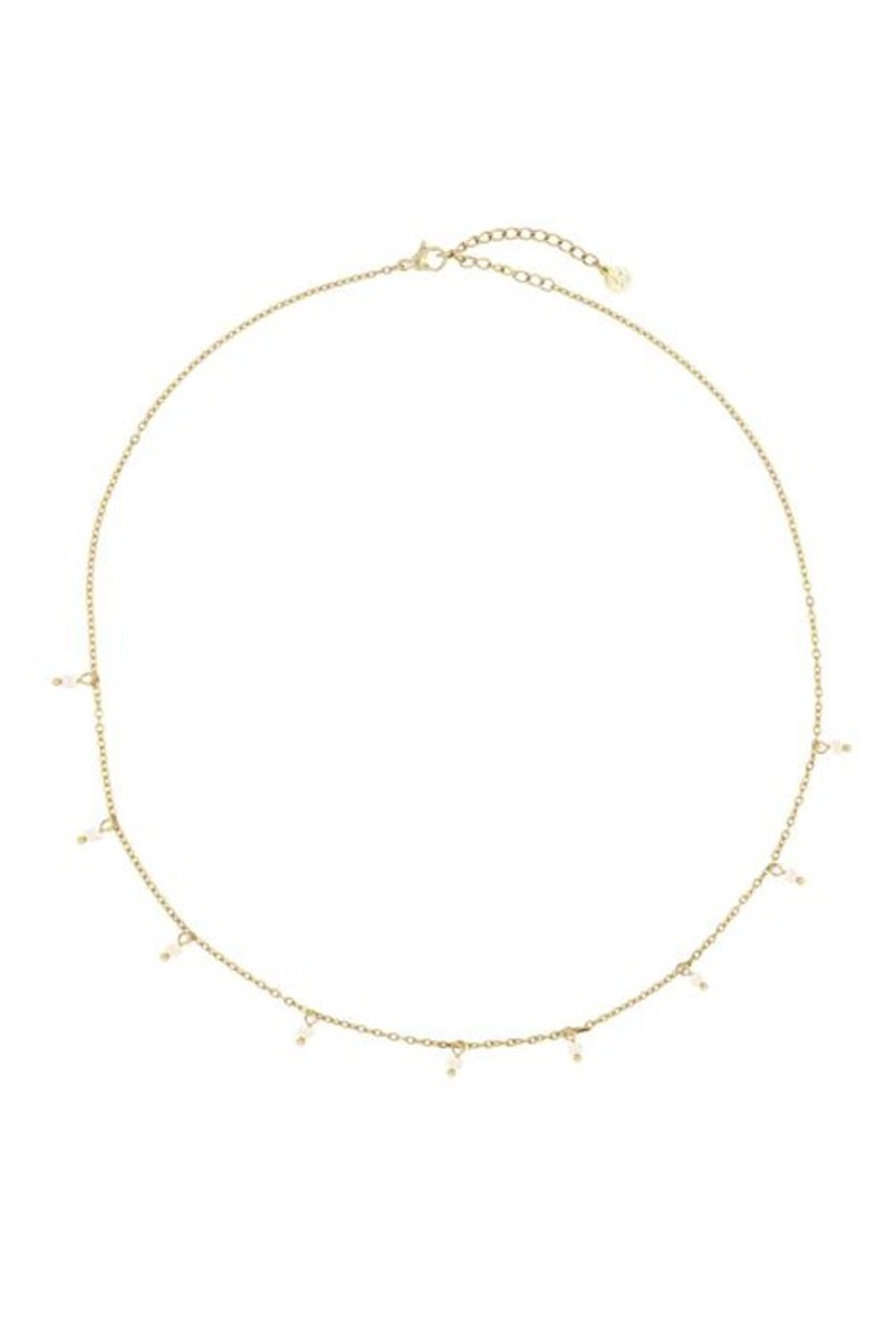 Mooimakers Zusss | Zusss Ketting Met Steentjes Off White