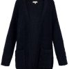 Kleding Zusss | Zusss Gebreid Vest Donkerblauw