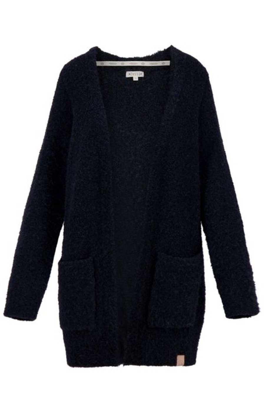 Kleding Zusss | Zusss Gebreid Vest Donkerblauw