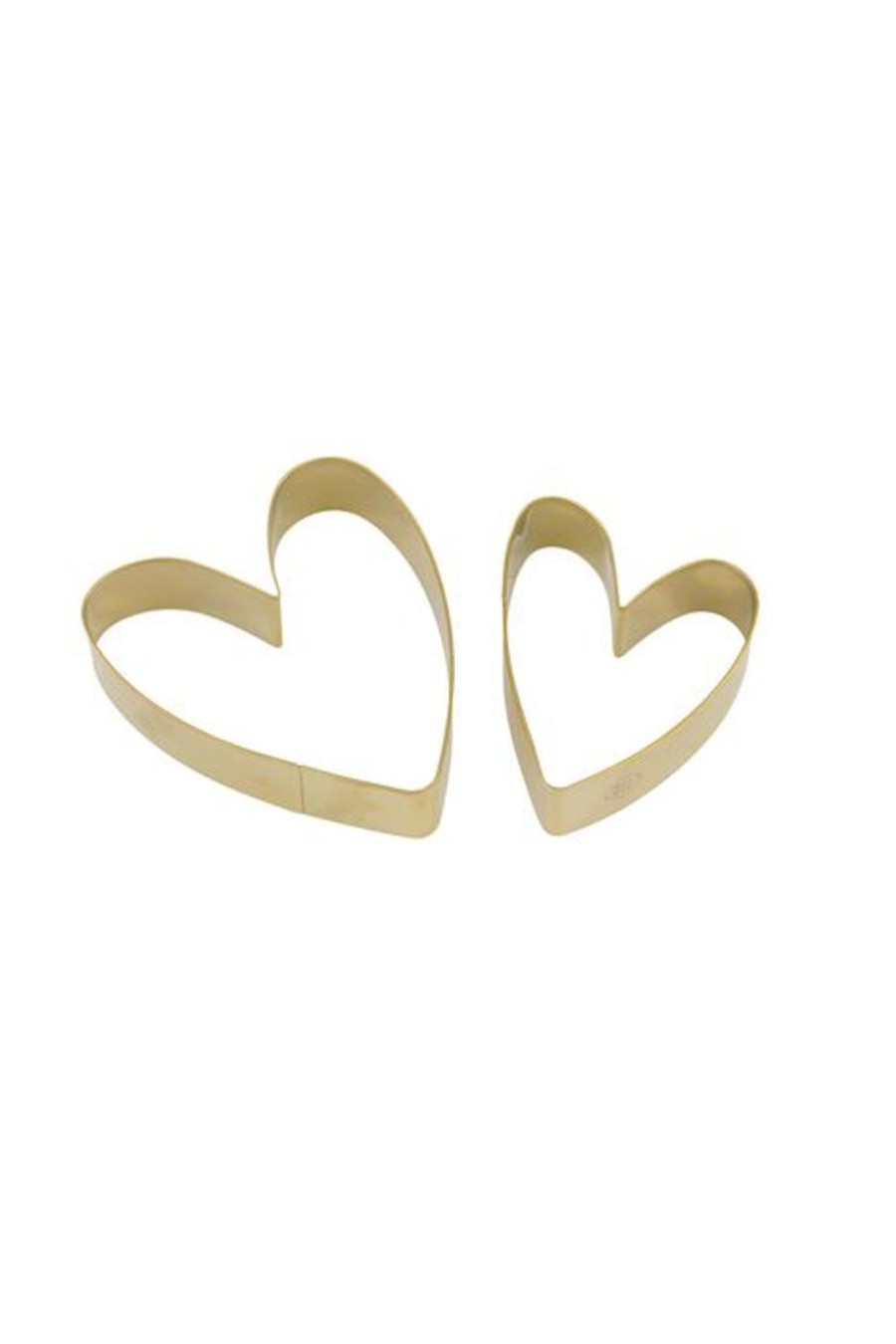 Koken & Tafelen Zusss | Zusss Set Van 2 Uitsteekvormpjes Hartje Goud