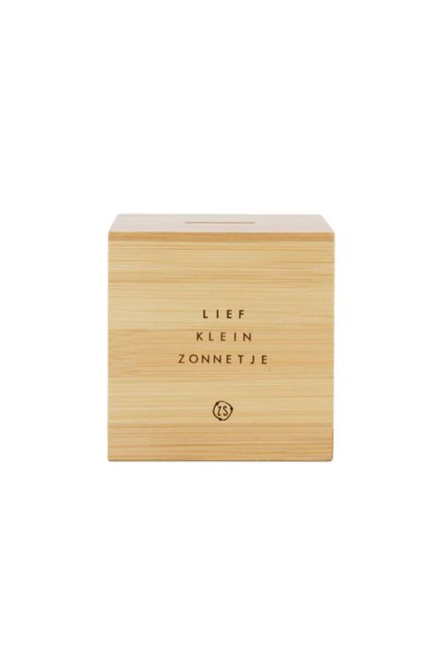 Baby Zusss | Zusss Houten Spaarpotje 9X9X9Cm