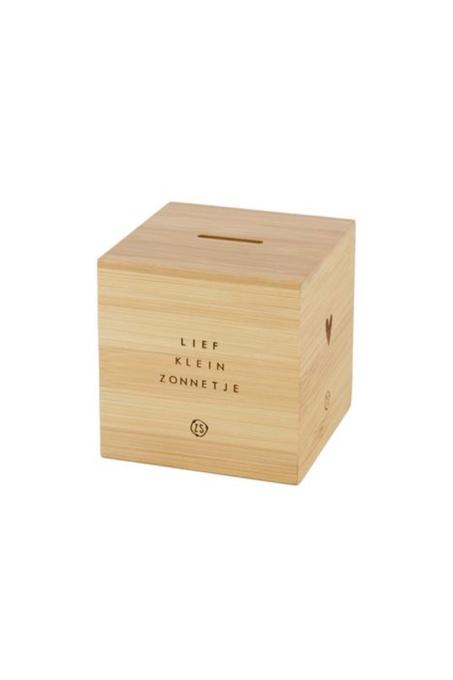 Baby Zusss | Zusss Houten Spaarpotje 9X9X9Cm