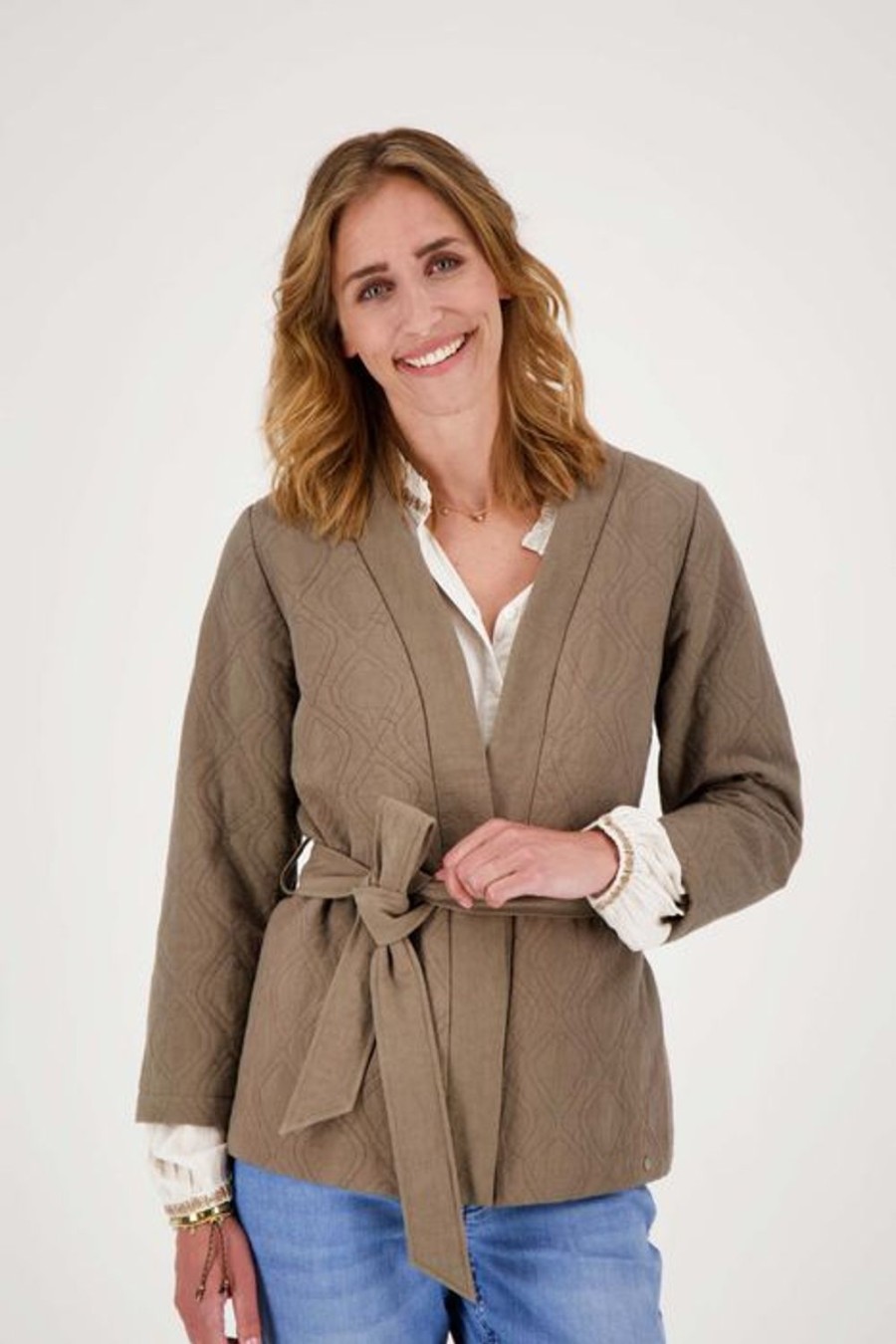 Kleding Zusss | Zusss Kimono Jasje Leem