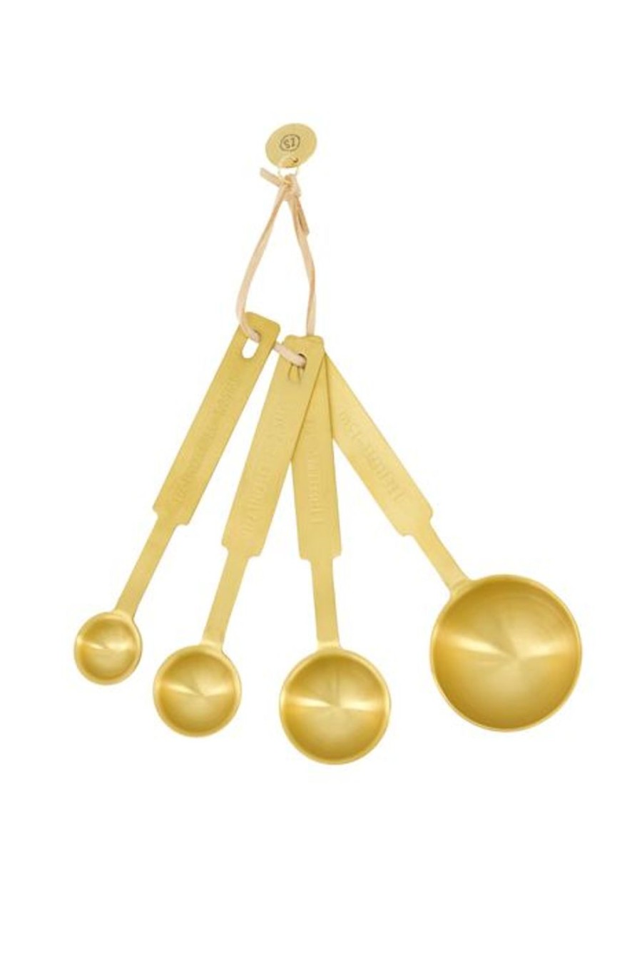 Koken & Tafelen Zusss | Zusss Set Van 4 Maatlepels Goud
