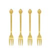 Koken & Tafelen Zusss | Zusss Set Van 4 Vorkjes Goud