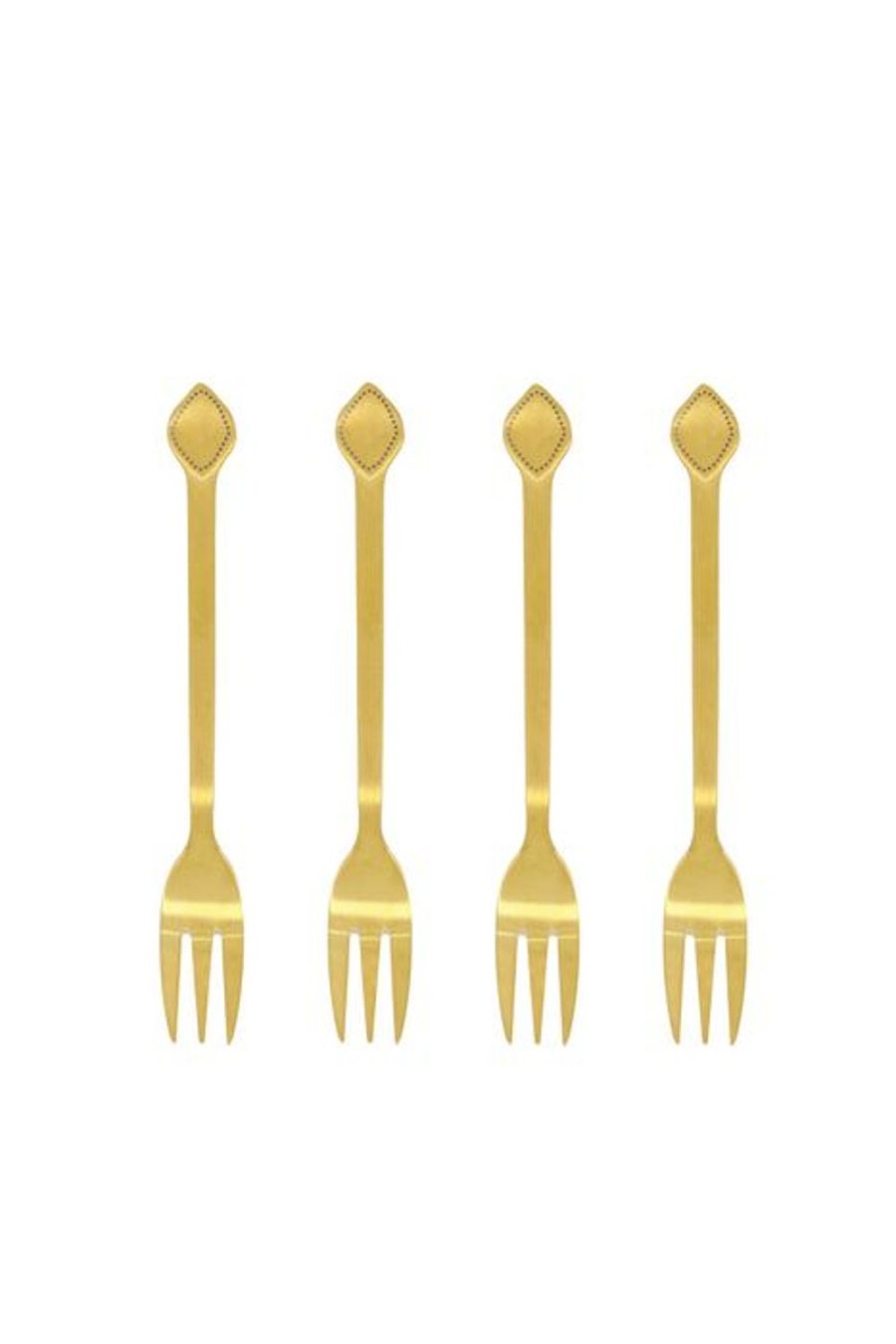Koken & Tafelen Zusss | Zusss Set Van 4 Vorkjes Goud