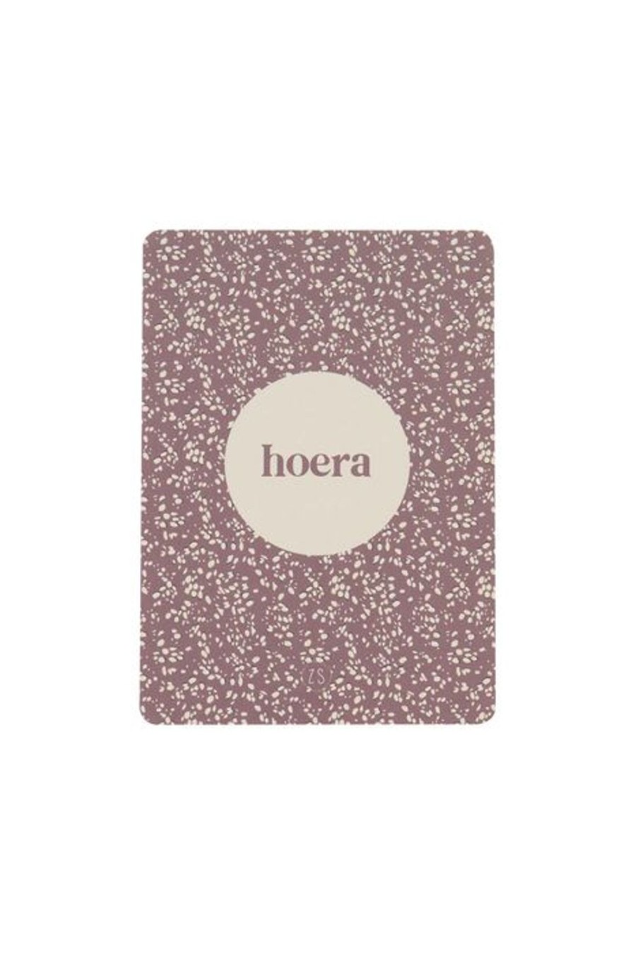 Feest & Bureau Zusss | Zusss Kaart Hoera Roestbruin