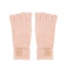 Kleding Zusss | Zusss Gebreide Handschoen Zonder Vingers Oudroze