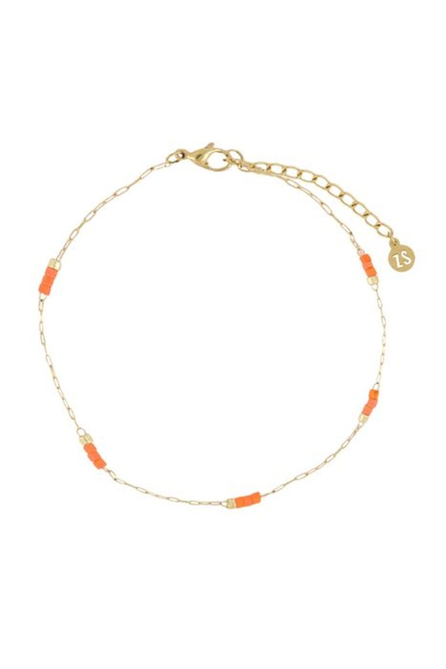 Mooimakers Zusss | Zusss Fijne Armband Met Kraaltjes Koraalroze/Goud
